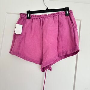 Free People Magenta High Waist Women's Shorts